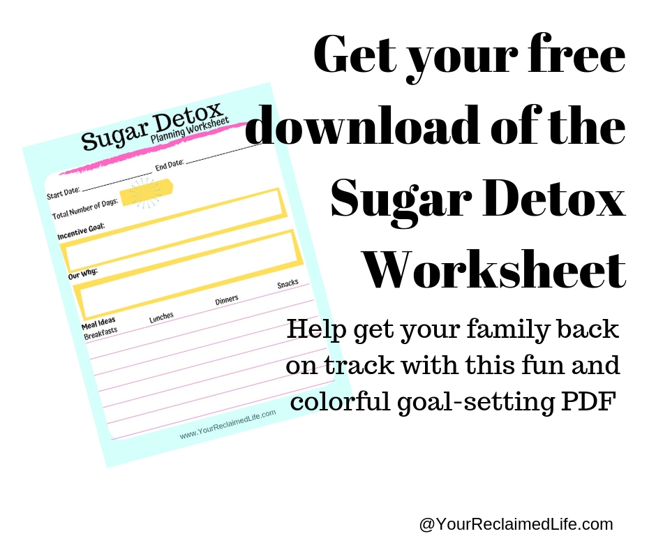 Sugar Detox Kids Worksheet